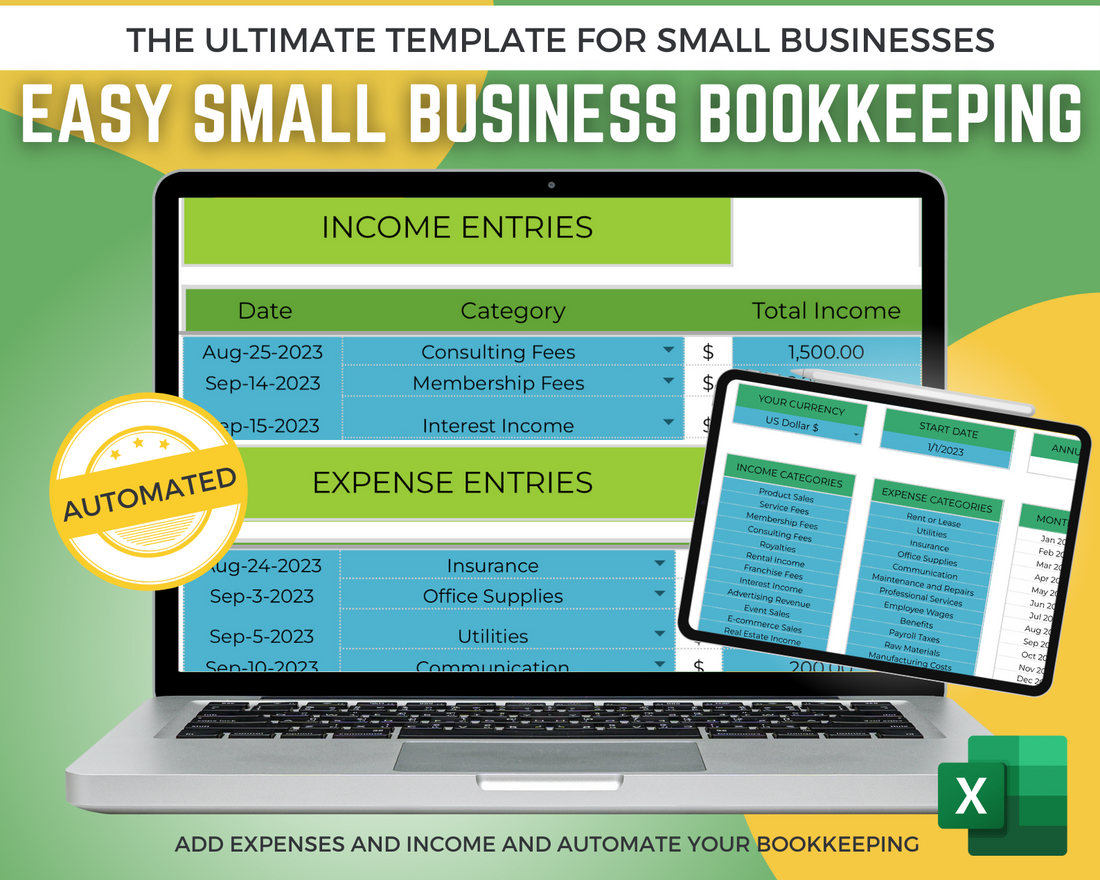 Ultimate Small Business Bookkeeping Tracker!