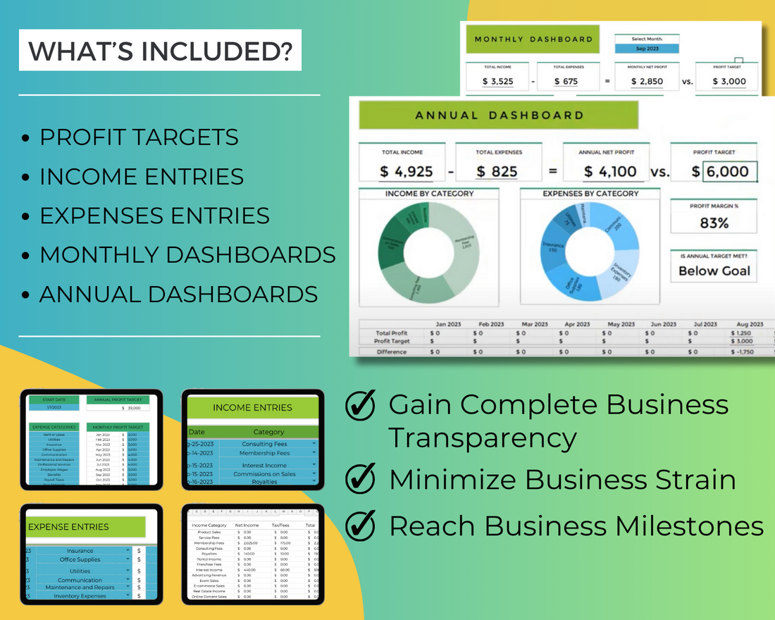 Ultimate Small Business Bookkeeping Tracker!