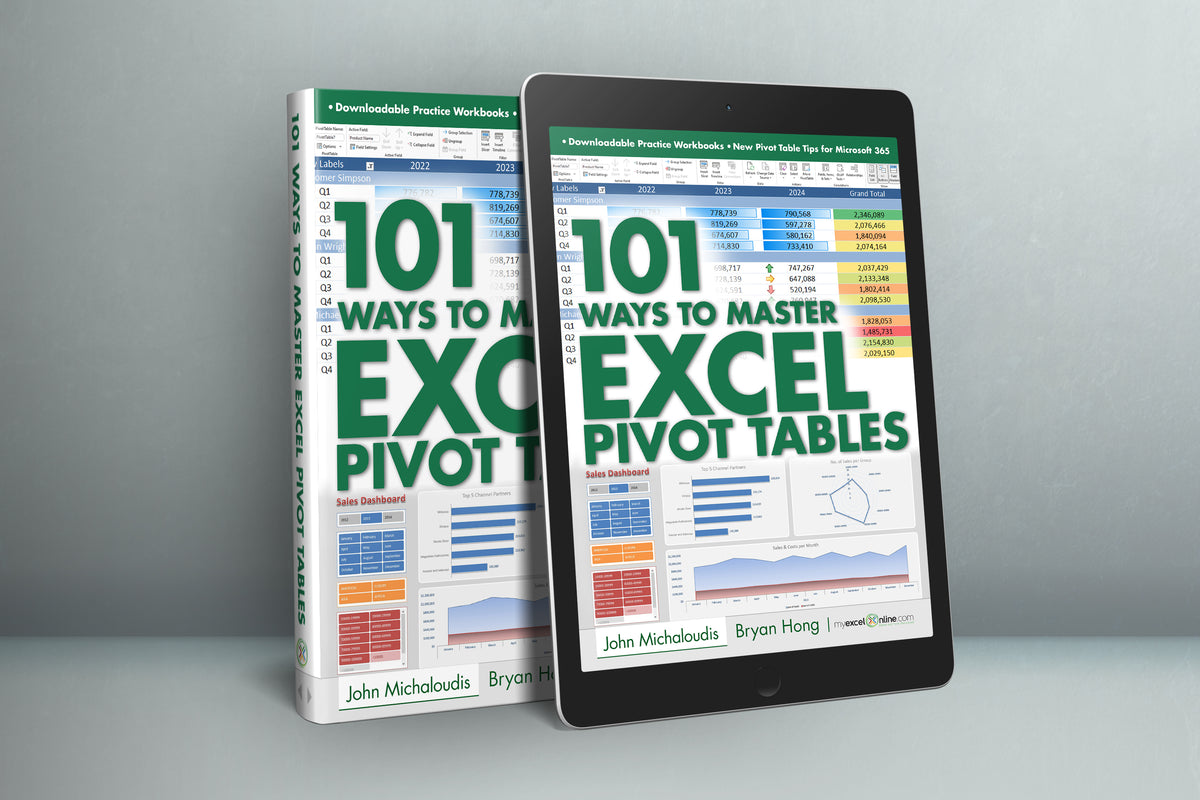101 Ways To Master Excel Pivot Tables E-Book – MyExcelOnline