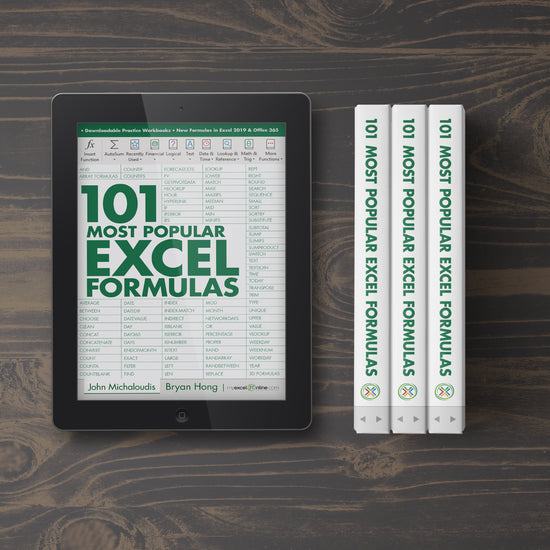 101 Most Popular Excel Formulas E-Book – MyExcelOnline