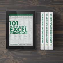 Load image into Gallery viewer, 101 Most Popular Excel Formulas E-Book
